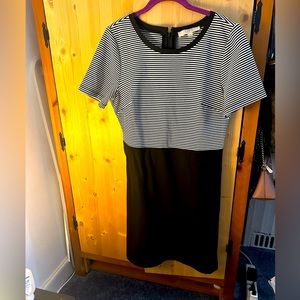 Loft half striped dress